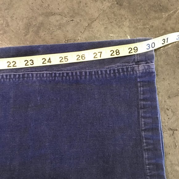 Vintage 90s Rampage Navy Velvet Low Rise Bootcut Jeans, Size 9 - Picture 13 of 16